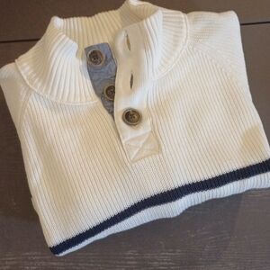 Brooks Brothers Mock Turtleneck Button Collar Sweater. Men's Med/LG.